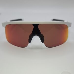 Oakley Resistor OO9010 Shield Sunglasses White Prizm Ruby Youth Sport